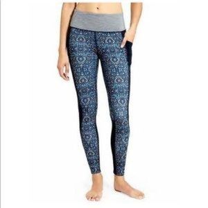 ATHLETA- high rise tapestry chaturanga town tight